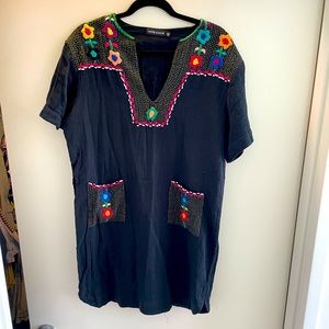 Antik Batik Dress - size small - embroidered